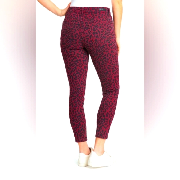 NWT Women's Social Standard Ankle Skinny Jeans, Sketchy Cheetah, size 4 - Picture 2 of 6